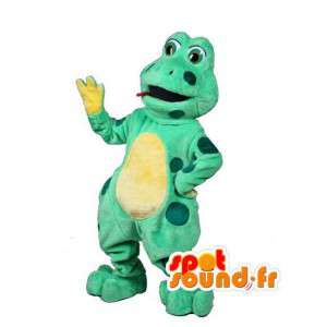 Zielony i żółty żaba maskotka - żaba kostium - MASFR003021 - żaba Mascot