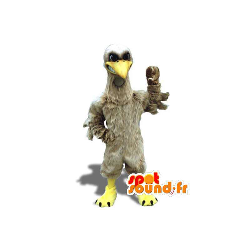 Kæmpe beige fuglemaskot - Fugledragt - Spotsound maskot