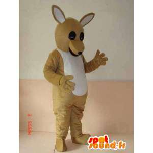 Mascot Kangaroo Austrália - cinza modelo básico - Express - MASFR00239 - mascotes canguru