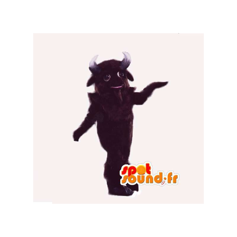 Mascot búfalo de peluche marrón - búfalo gigante de vestuario - MASFR003026 - Mascota de toro