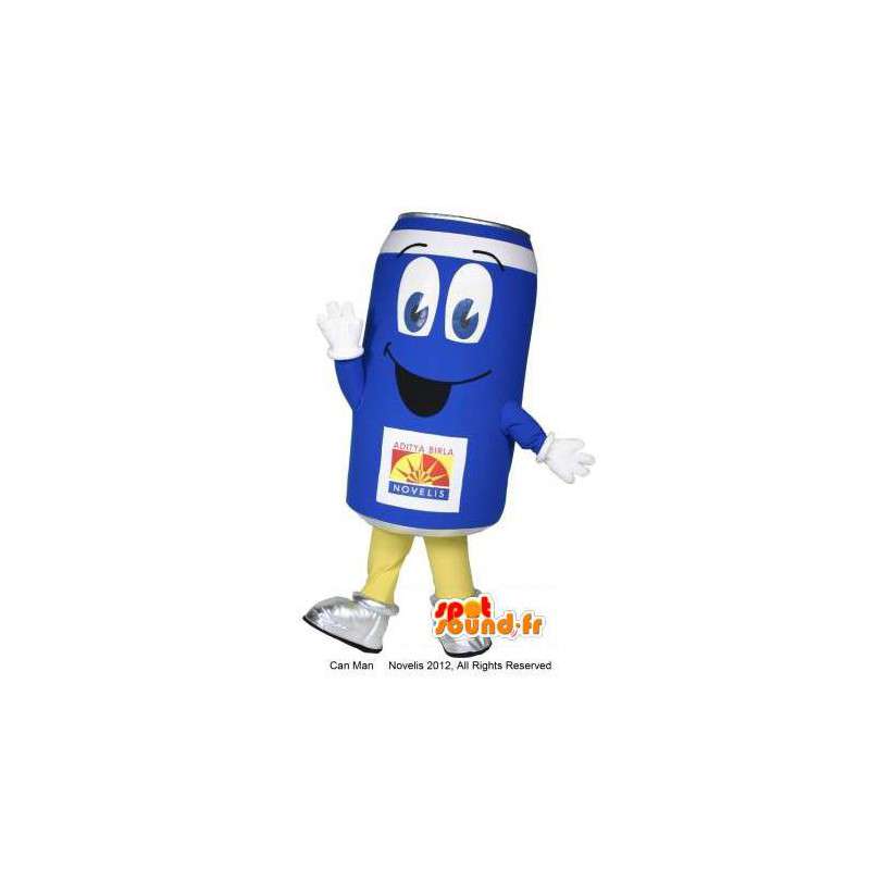 Mascot Blue kanisteri - sininen tölkki Puku - MASFR003027 - Mascottes d'objets