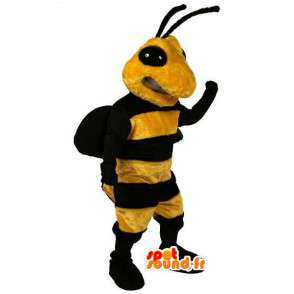 Mascotte de guêpe jaune et noire - Déguisement de guêpe - MASFR003030 - Mascottes Insecte