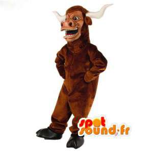 Luz toro marrón mascota - toro de vestuario - MASFR003040 - Mascota de toro