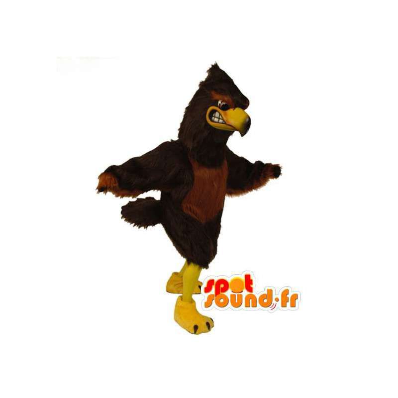 Brown eagle mascot - stuffed vulture costume - MASFR003053 - Mascot of birds