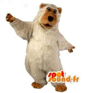 Giant Bear Mascot Pehmo - Polar Bear Puku ja ruskea - MASFR003062 - Bear Mascot