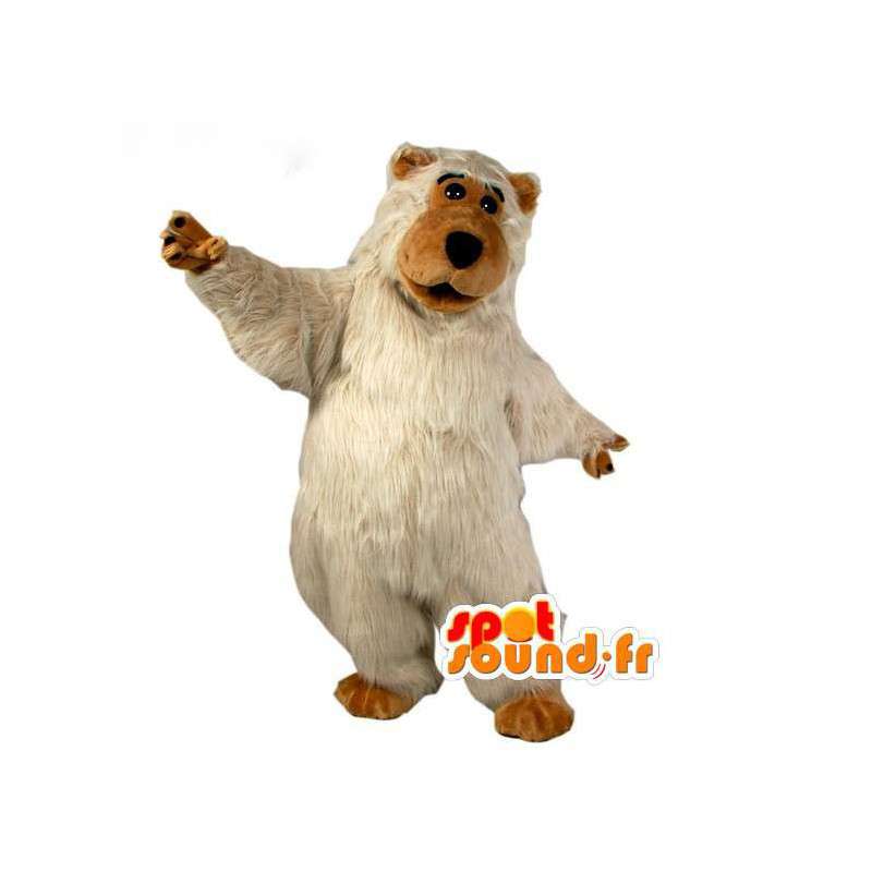 Giant Bear Mascot Pehmo - Polar Bear Puku ja ruskea - MASFR003062 - Bear Mascot