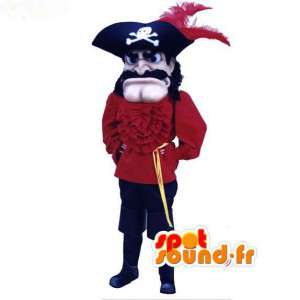 Mascot Piratenkapitän - Piraten-Kostüm - MASFR003073 - Maskottchen der Piraten