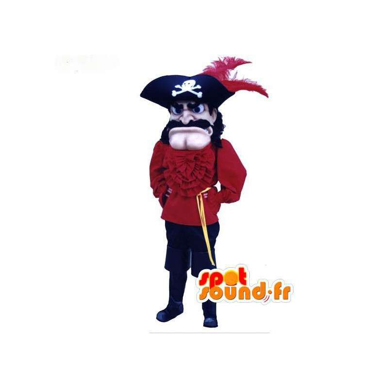 Capitão Pirata Mascote - traje do pirata - MASFR003073 - mascotes piratas