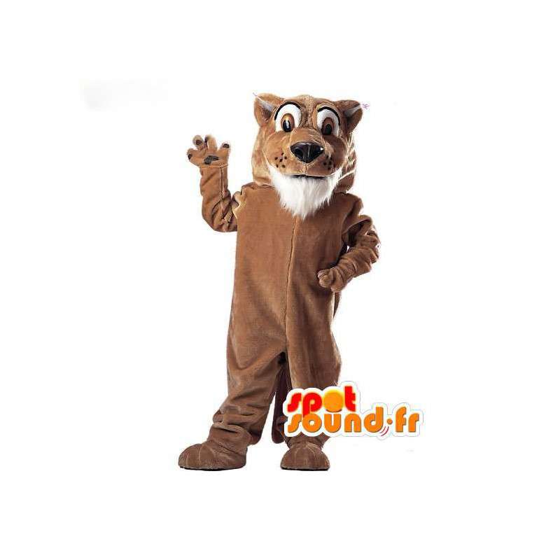 Bege de pelúcia mascote do cão - Costume Dog bege - MASFR003076 - Mascotes cão