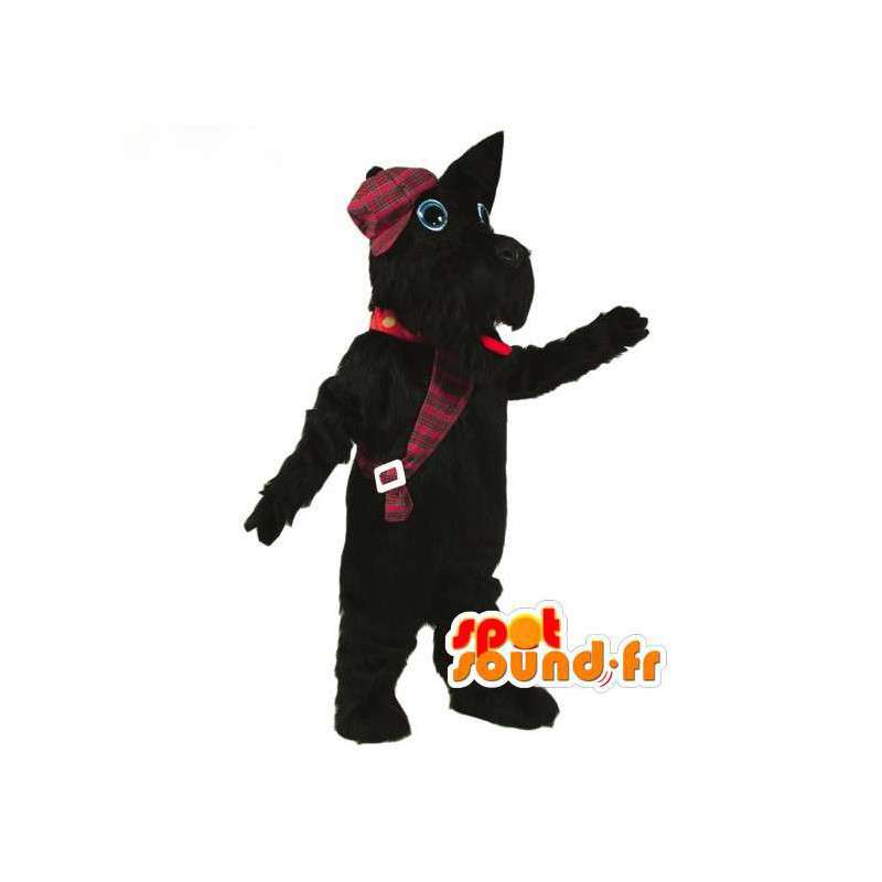 Black Scottish Terrier maskot - Svart hunddräkt - Spotsound