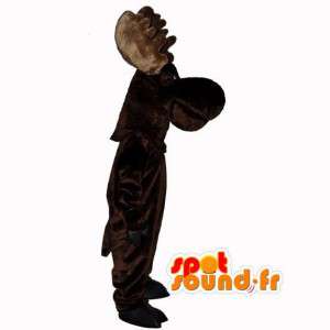 Ciemnobrązowy karibu maskotka - Renifer kostium - MASFR003110 - forest Animals