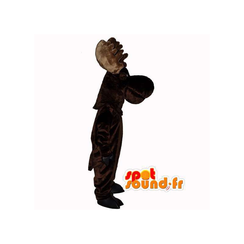 Escuro caribu marrom mascote - terno da rena - MASFR003110 - Forest Animals