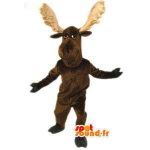 Brun rensdyr maskot - Rensdyr kostume - Spotsound maskot