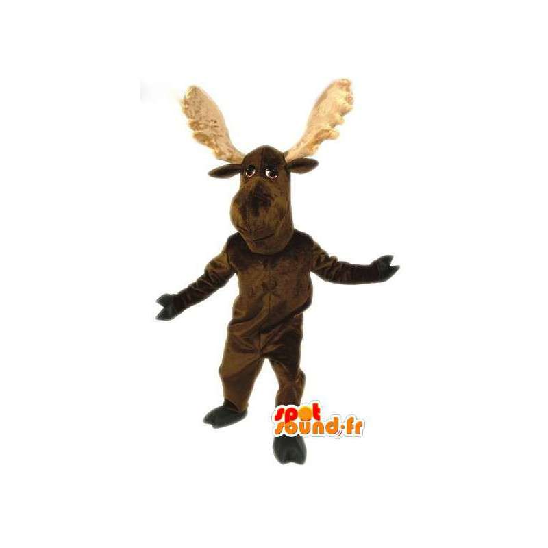 Bruin rendieren mascotte - rendierkostuum - MASFR003111 - Stag and Doe Mascottes