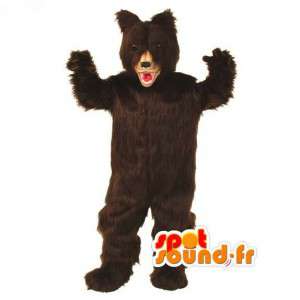 Brown mascota del oso toda peluda - oso pardo de vestuario - MASFR003117 - Oso mascota