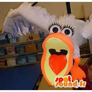 Giant gabbiano mascotte - Costume Avorio Gull - MASFR003128 - Mascotte dell'oceano