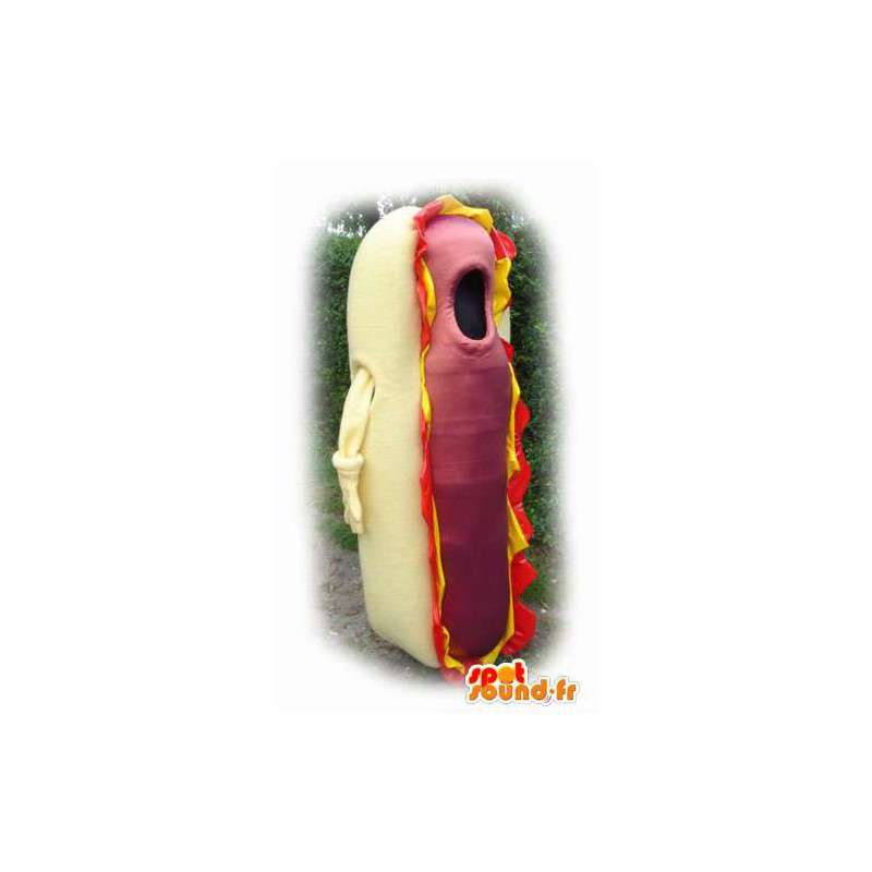Mascot hot dog gigante - traje de perro caliente - MASFR003135 - Mascotas de comida rápida