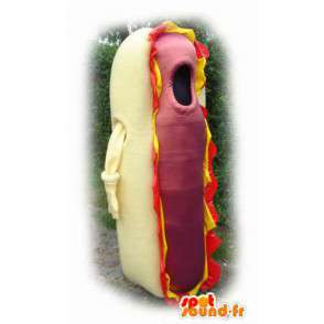 Mascot hot dog gigante - traje de perro caliente - MASFR003135 - Mascotas de comida rápida