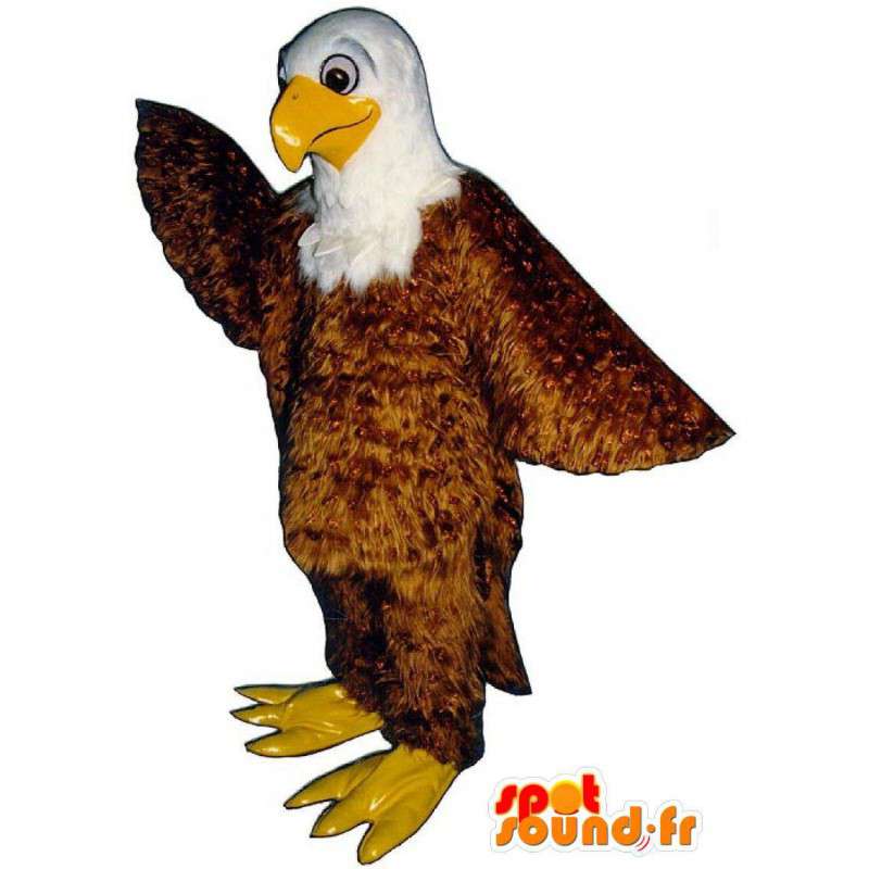 Purchase Mascot eagle brown and white - yellow costume eagle in Mascot of  birds Color change No change Size L (180-190 Cm) Sketch before  manufacturing (2D) No With the clothes? (if present