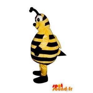 Gul og sort hveps maskot - bi kostume - Spotsound maskot