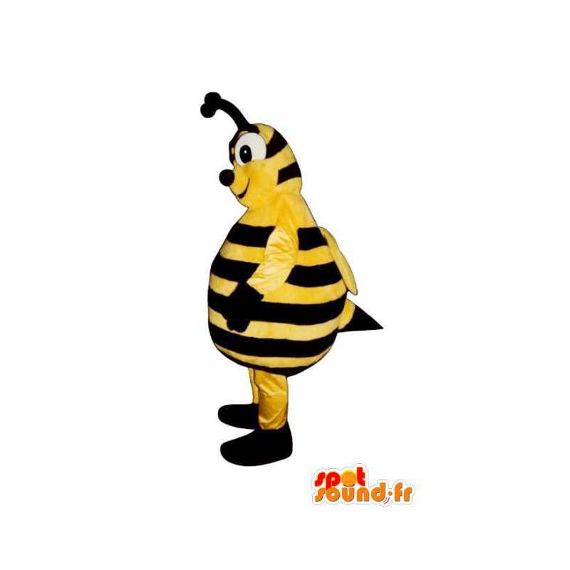 Mascot vespa amarelo e preto - Fantasia de Abelha - MASFR003142 - Bee Mascot