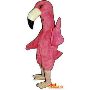 Flamingo Mascot - Traje Flamenco rosado de la felpa - MASFR003147 - Mascotas del océano