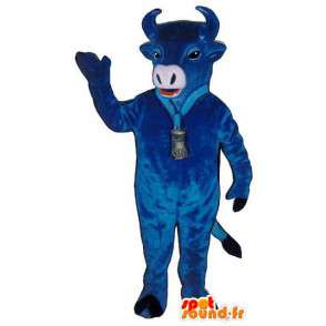 Blaue Kuh-Maskottchen - Kostüm blau Stier - MASFR003160 - Maskottchen Kuh
