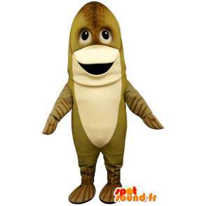 Beige giant fish mascot - a giant fish costume - MASFR003163 - Mascots fish