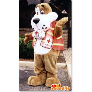 Mascotte Saint Bernard - Dog Costume hory - MASFR003164 - psí Maskoti