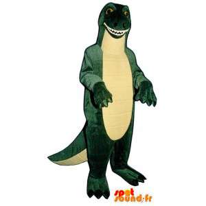 Mascot Godzilla, grønn og gul dinosaur - Costume av Godzilla - MASFR003173 - Dinosaur Mascot