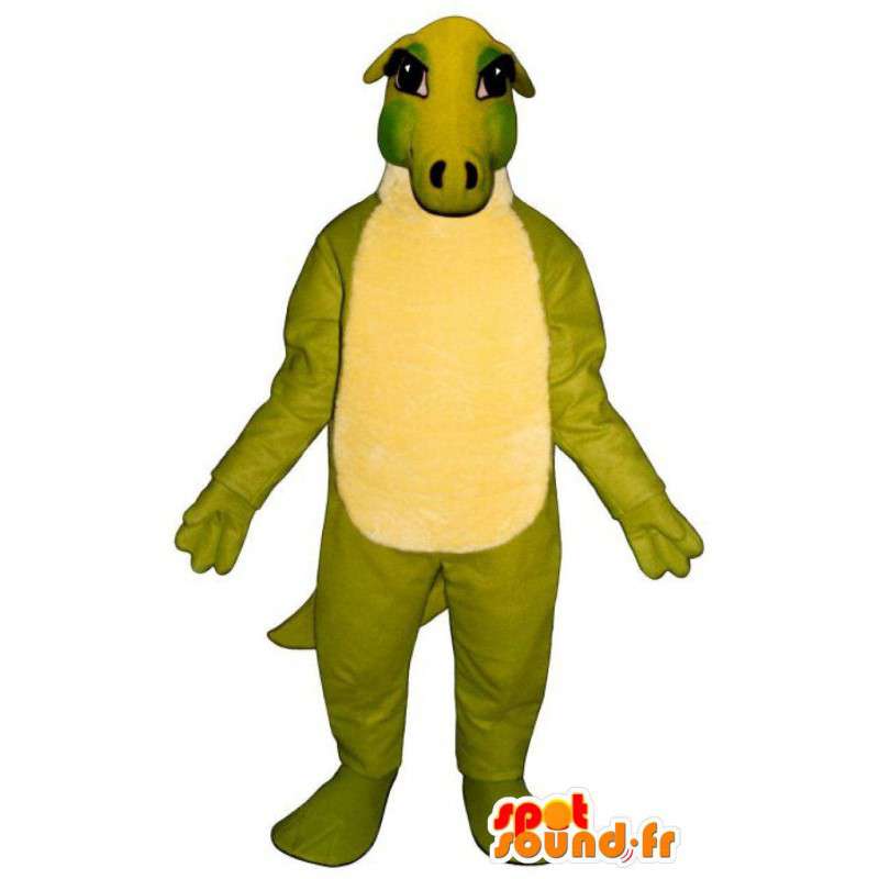Maskot popruh / zelená dinosaurette - Dragon Costume - Drak maskot - MASFR003175 - SpotSound.fr