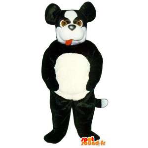 Mascotte de chien noir et blanc - Costume de chien en peluche - MASFR003185 - Mascottes de chien