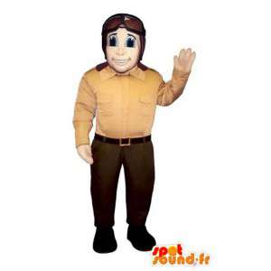 Mascot Aviator - Kostüm Flugzeugpilot - MASFR003206 - Menschliche Maskottchen