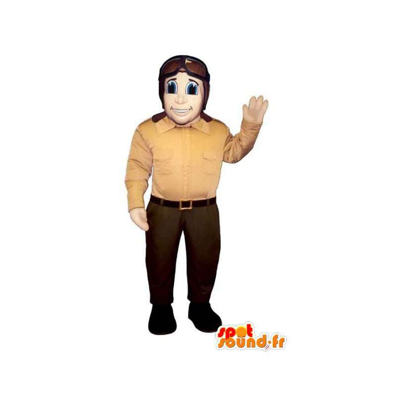 Mascot Aviator - Costume airplane pilot - MASFR003206 - Human mascots
