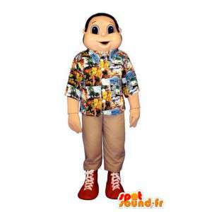 Mascotte de vacancier - Costume de bonhomme en chemise - MASFR003214 - Mascottes Homme