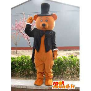 Brunbjörn maskotdräkt - Klädd för bröllopet - Spotsound maskot