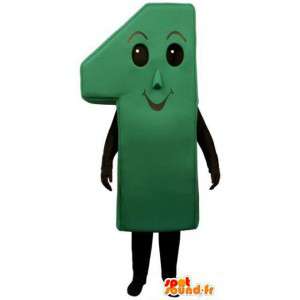 Mascot em forma de figura 1 verde - Traje figura 1 - MASFR003225 - Mascotes não classificados