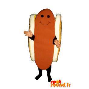 γίγαντας μασκότ hot dog - ζεστό κοστούμι σκυλιών - MASFR003227 - Fast Food Μασκότ