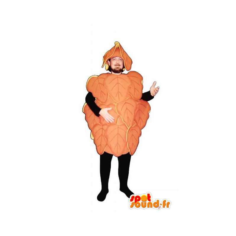 Mascotte de feuilles de vigne orange - Costume de feuilles - MASFR003228 - Mascottes de plantes