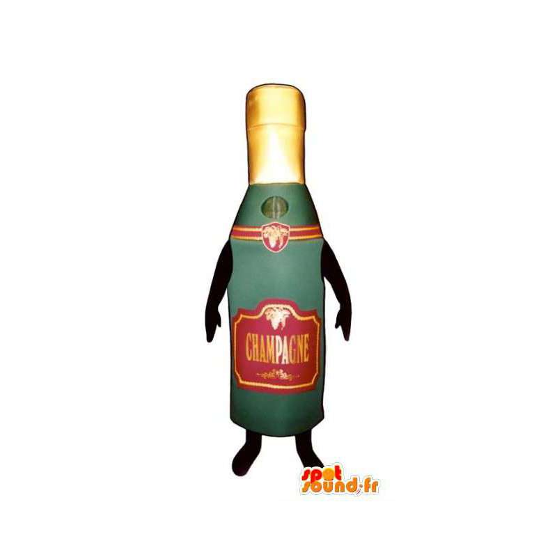 Pullo maskotti samppanja - samppanja Costume - MASFR003240 - Mascottes Bouteilles