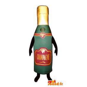 Mascotte de bouteille de champagne - Costume de champagne - MASFR003240 - Mascottes Bouteilles