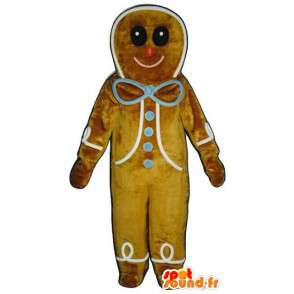 Pão do bolinho mascote especiarias gigantes - Traje Gingerbread - MASFR003248 - Mascot vegetal