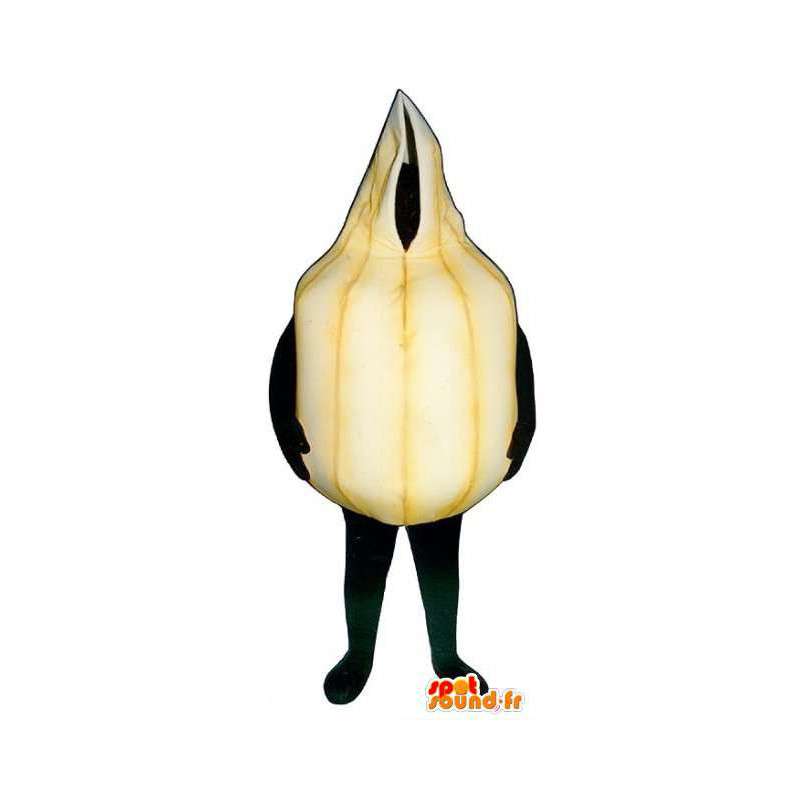 Mascot onion-shaped white giant - giant costume Onion - MASFR003250 - Mascot of vegetables