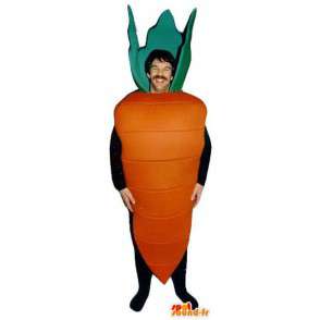 Vormige mascotte oranje reuzewortel - Wortel Costume - MASFR003251 - Vegetable Mascot