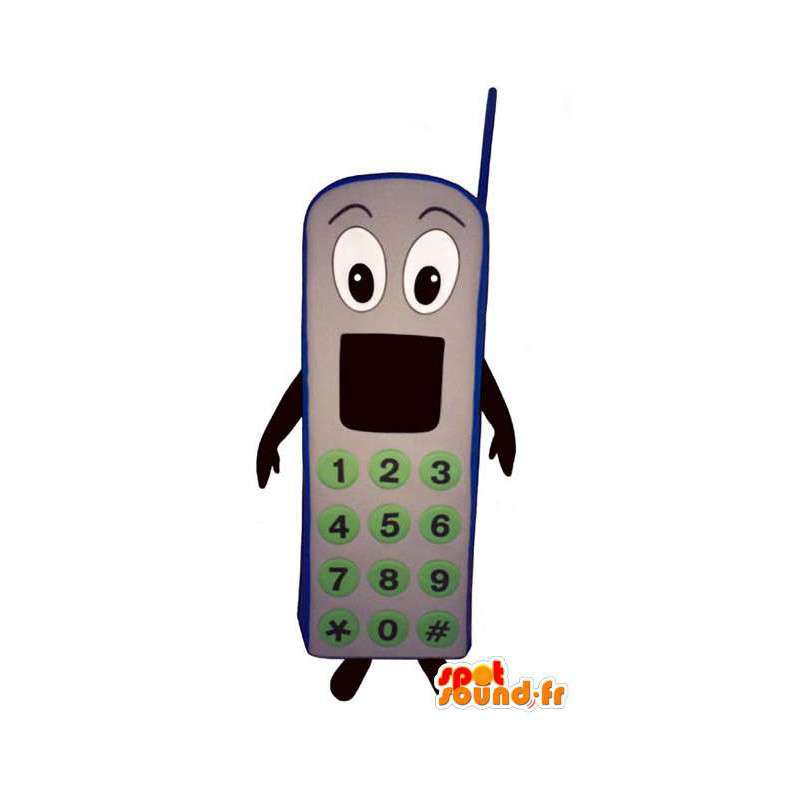 Cell Phone Gray Mascot - telefon Disguise - MASFR003256 - Maskoter telefoner