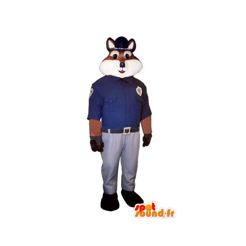 Police fox maskot - Police fox-kostym - Spotsound maskot