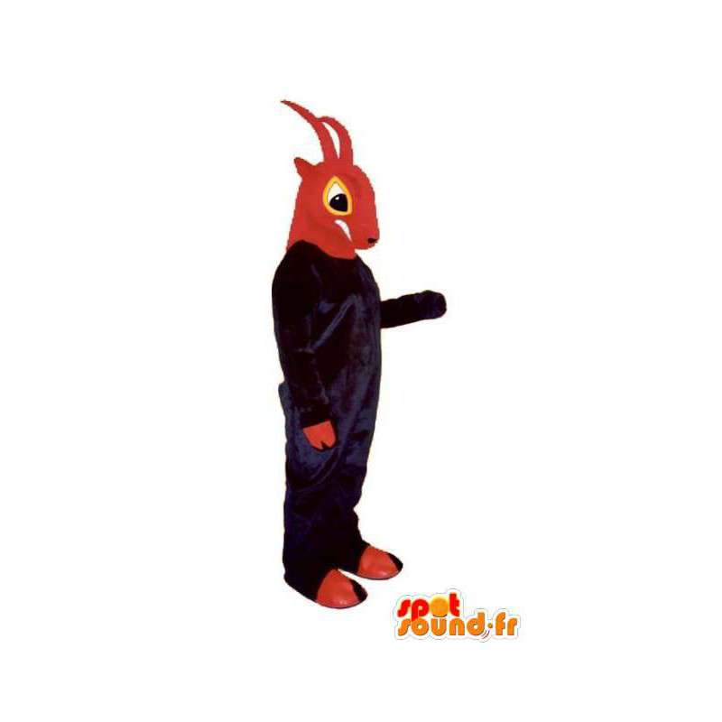 Mascotte de bouc rouge et violet - Costume de bouc - MASFR003260 - Mascottes Boucs et Chèvres