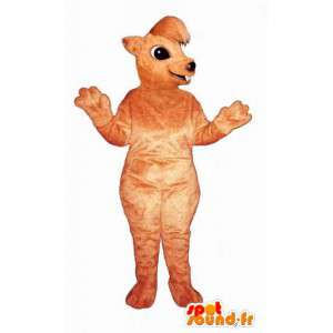 Orange egern maskot - Egern kostume - Spotsound maskot