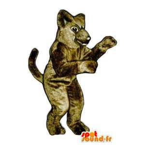 Bruine hond mascotte, harig - Dog Costume - MASFR003270 - Dog Mascottes