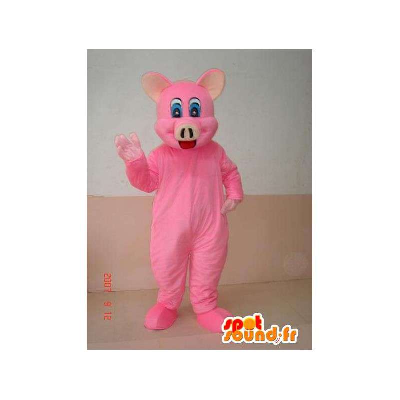 Pink pig mascot - Costume for fancy dress party fun - MASFR00251 - Mascots pig